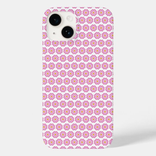 Schattig roze Daisy Bloem Case-Mate iPhone Case (Achterkant)