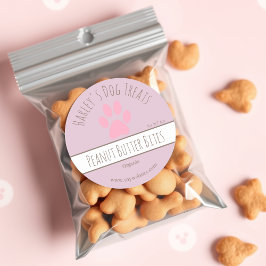 Schattig roze | Dog Treat Business Labels