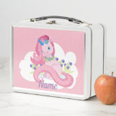 Schattig roze eenhoorn gepersonaliseerd (In situ)