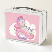 Schattig roze eenhoorn gepersonaliseerd (Achterkant)