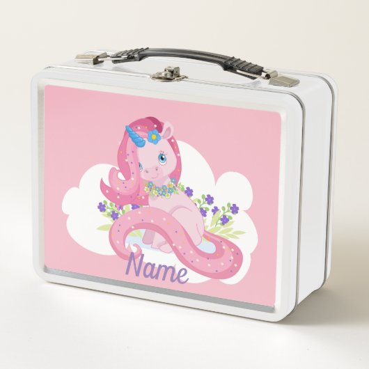 Schattig roze eenhoorn gepersonaliseerd (Voorkant)
