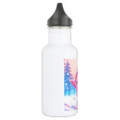 Schattig Roze Elf Whimsisch Kerstfeest Waterfles (Links)