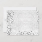 Schattig  roze en grijs Baby shower Kaart (Achterkant)