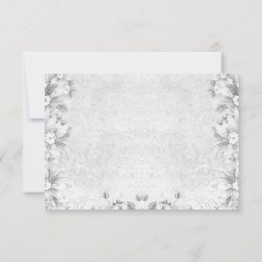 Schattig Roze en Grijze Doop RSVP (Achterkant)