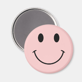 Schattig roze en zwart gezicht magneet