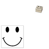 Schattig roze en zwart gezicht rubberstempel (Gestempeld)