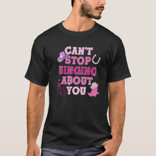 Schattig Roze Esthetisch Zuidelijke Cowgirl Countr T-shirt