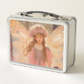 Schattig roze fee fantasy schilderij (Achterkant)