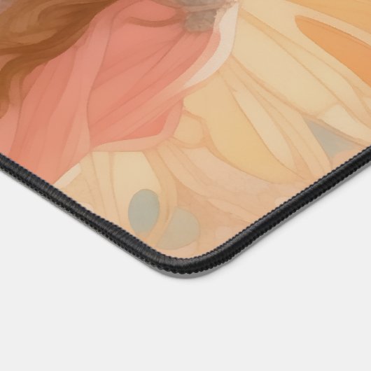 Schattig roze fee fantasy schilderij bureaumat (Hoek)