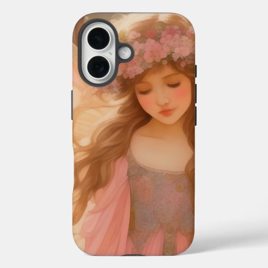 Schattig roze fee fantasy schilderij Case-Mate iPhone case (Achterkant)