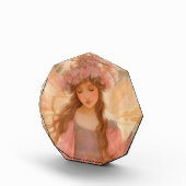 Schattig roze fee fantasy schilderij fotoblokken (Rechts)