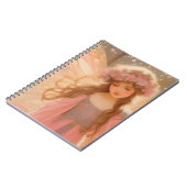 Schattig roze fee fantasy schilderij notitieboek (Linkerzijde)