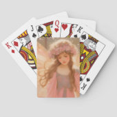Schattig roze fee fantasy schilderij pokerkaarten (Achterkant)