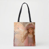 Schattig roze fee fantasy schilderij tote bag (Voorkant)