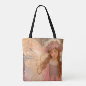 Schattig roze fee fantasy schilderij tote bag (Achterkant)