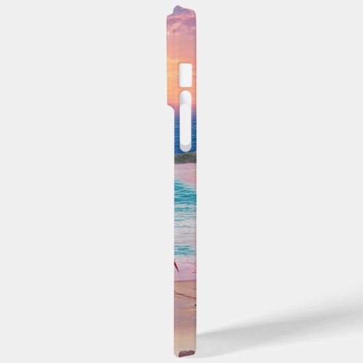 schattig roze flamingo voegt naam toe Case-Mate iPhone case (Achterkant / Links)