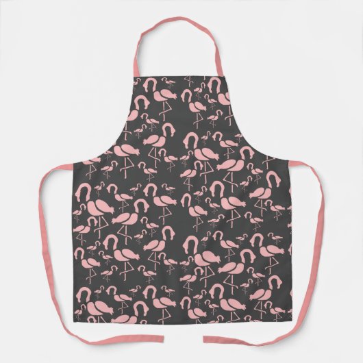Schattig roze flamingo's partij schort (Voorkant)