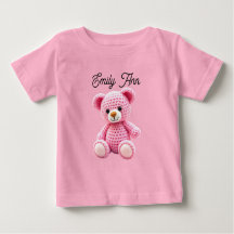 Schattig Roze Gehaakt Persoonlijk Baby Meisje