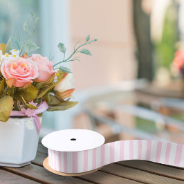 Schattig roze gestreept Baby shower Satijnen Lint