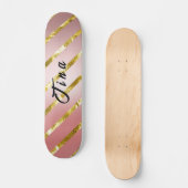 schattig roze glitterskateboard persoonlijk skateboard (Voorkant)