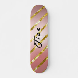 schattig roze glitterskateboard persoonlijk skateboard