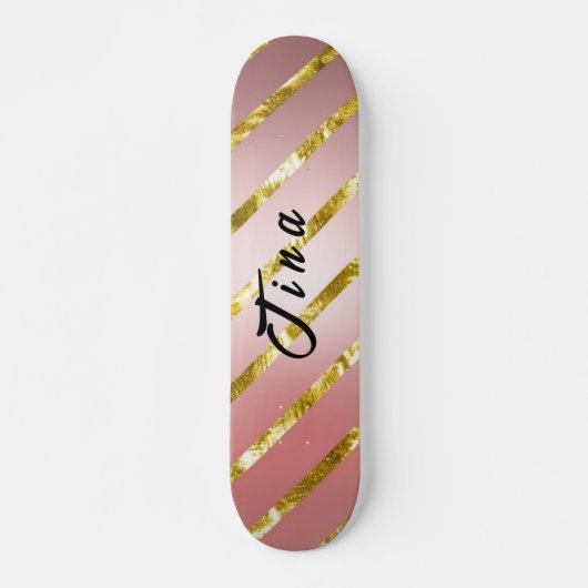 schattig roze glitterskateboard persoonlijk skateboard (Voorkant)