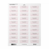 Schattig Roze & Grijs Baby Meisje Douche Coördiner Etiket (Full Sheet)