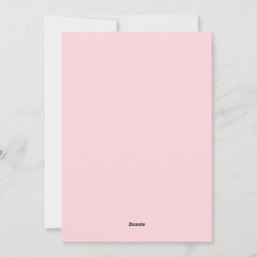 Schattig roze Halloween Party Feestdagenkaart (Achterkant)