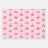 Schattig roze Halloween Party Inpakpapier Vel (Voorkant 2)