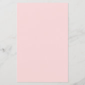 Schattig Roze Hart Eenvoudige Trouwmenu (Achterkant)