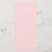 Schattig Roze Hart Trouwen Menu (Achterkant)