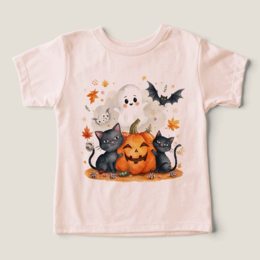 Schattig Roze Herfst Spook Halloween (Design voorkant)