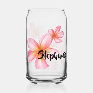 Schattig Roze Kath Golap Bloemontwerp Blikvorm Glas