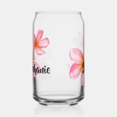 Schattig Roze Kath Golap Bloemontwerp Blikvorm Glas (Rechts)