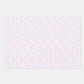 Schattig roze kerst inpakpapier vel (Voorkant 3)