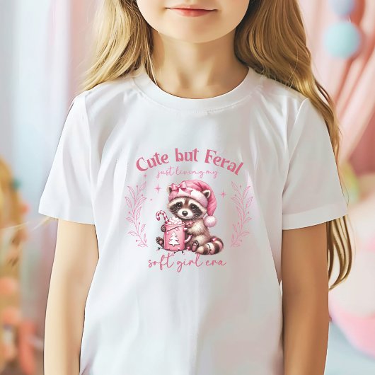 Schattig roze kerst t-shirt