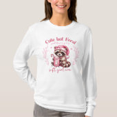 Schattig roze kerst t-shirt (Voorkant)