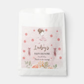 Schattig Roze Kleine Ballerina Tutu Meisje Baby Sh Bedankzakje (Voorkant)