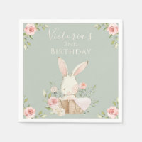 Schattig roze konijn 2 twee tweede verjaardag groe