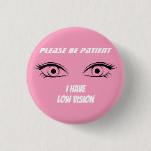 Schattig roze low vision Button
