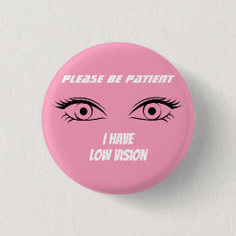 Schattig roze low vision Button