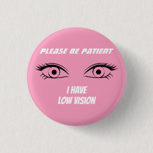 Schattig roze low vision Button