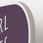 Schattig Roze Meisje Pickleball Paddle (Links Detail)