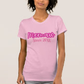 Schattig Roze Memaw Sinds 20XX Vrouwen T-shirt (Voorkant)