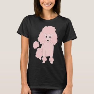 Schattig roze miniatuur poedel hond puppy grappig  t-shirt