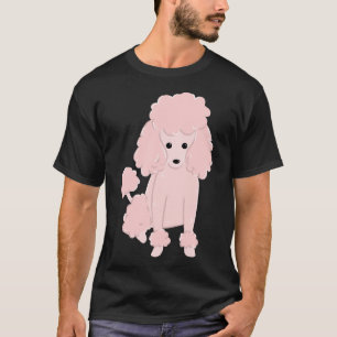 Schattig roze miniatuur poedel hond puppy grappig t-shirt