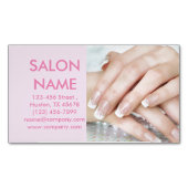 schattig roze nagels mode beauty SPA nagelsalon Visitekaartje Magneet (Voorkant)