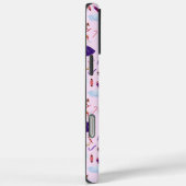 Schattig Roze Notenkraker Kerstpatroon Case-Mate iPhone Case (Achterkant / Rechts)