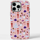Schattig Roze Notenkraker Kerstpatroon Case-Mate iPhone Case (Achterkant)