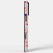 Schattig Roze Notenkraker Kerstpatroon Case-Mate iPhone Case (Achterkant / Rechts)